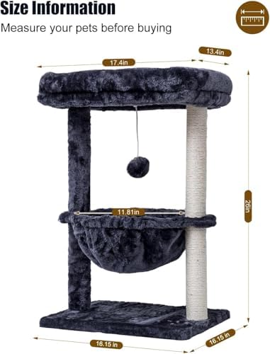 SYANDLVY Small Cat Tree for Indoor Cats, Activity Cat Tower for Kittens - Image 3