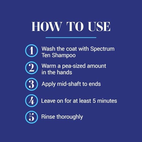 Chris Christensen Spectrum Ten Hypro Pac, Intensive Conditioning Coat Treatment for Dogs, Restore Dry, Damaged Coats, Groom Like a Professional, 16 oz. Jar - Image 6