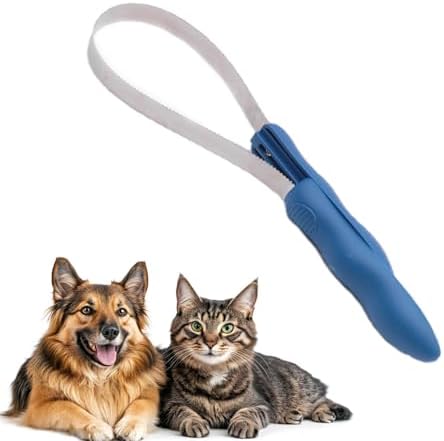 Dog Shedding Blade Dual-Sided Shedding Blades Stainless Steel Doggie Deshedding Brush Tool Curry Comb Dogs Brush Slicker Brushes for Grooming Pet Loose Hair Removal All Dogs Coat Types by Unknown