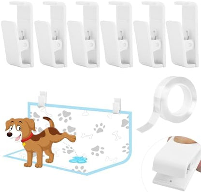 CAPHONT 6 Pcs Potty Training Dog Pee Pad Holder, White by CAPHONT