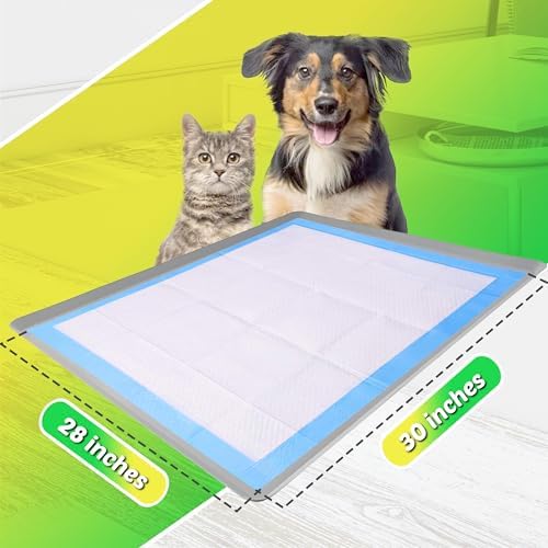 Dog Pee Pad Holder - Fits Up to 28” x 30” Pee Pad - 1 Pack - Light Grey - Image 2