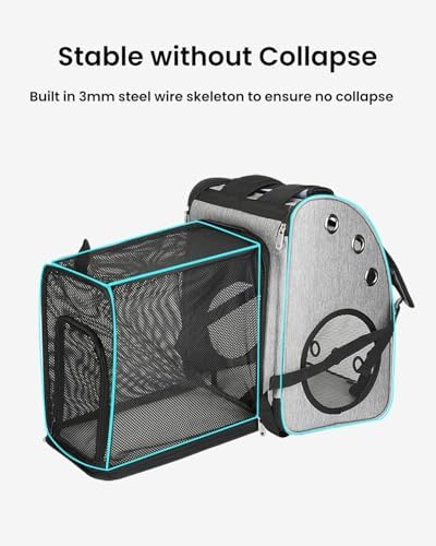 Expandable Cat Backpack Carrier for Small Cats/Dogs Airline Approved - Image 5
