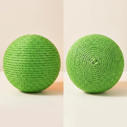 4-Inch Sisal Cat Toy Balls, Cat Toys for Indoor Cats, With Crinkle Sound - Image 3