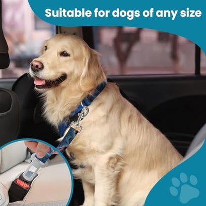 Adjustable pet cat and Dog car seat Belt，The Lanyard is Flexible and Adjustable from 20 to 33 inches (Black Lightning) - Image 4