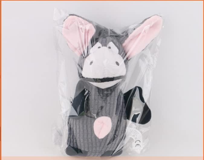 Donkey Squeaky Dog Toy with Crinkle Paper Plush Rope Dog Toy Relief Boredom Dog Toys Treats Feeder Puzzle Pet Toy for Chewer Small Medium Breed Dog