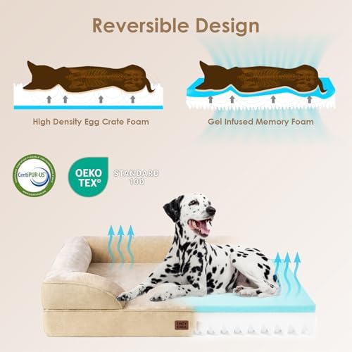 EHEYCIGA Orthopedic Small Dog Bed, Waterproof Memory Foam Washable Pet Beds - Image 4