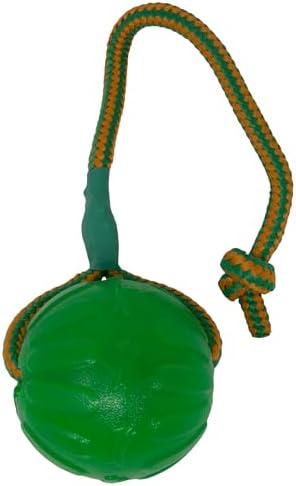 Starmark Everlasting Fun Ball on a Rope Dog Toy,Greens,Medium/Large by Starmark