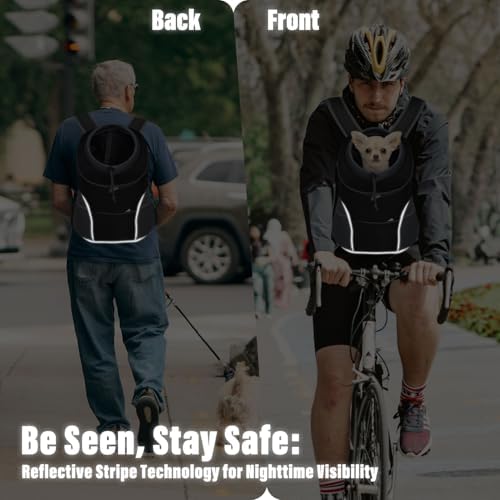 YUDODO Dog Front Carrier Backpack, Adjustable Breathable Dog Backpack - Image 6