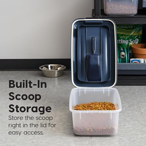 IRIS USA Dog Food Storage Container, 2-Pack, Up to 14 lbs, Navy - Image 4