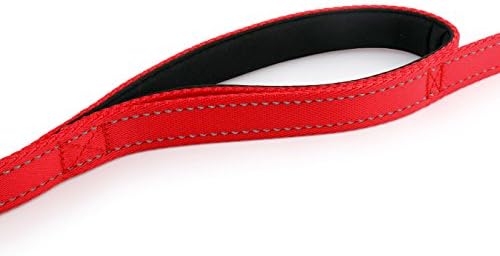 Primal Pet Gear Dog Leash 6ft Long,Traffic Padded Two Handle,Heavy Duty,Reflective Double Handles Lead for Control Safety Training,Leashes for Large Dogs or Medium Dogs,Dual Handles Leads(Red) - Image 6