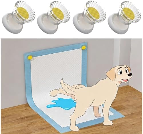 Non Slip Dog Pee Pad Holder, Strong Adhesion, 4 Pcs by YCD-incerda
