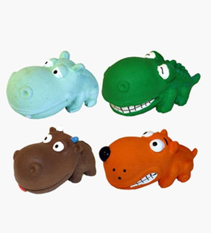 MultiPet Mini Latex Animals Dog Toy Assorted Colors Size:Pack of 6