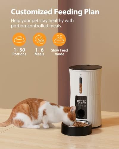 Petory Timed Automatic Cat Feeder - 4L Dry Food Dispenser for Cats and Dogs - Image 2
