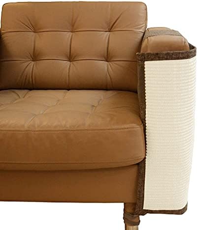 Cat Scratch Furniture Protector with Natural Sisal for Protecting Couch Sofa Chair Furniture,Couch Protector from Cat Claws 23.6L''*19.7W'' (Brown, Left Handed) - Image 5