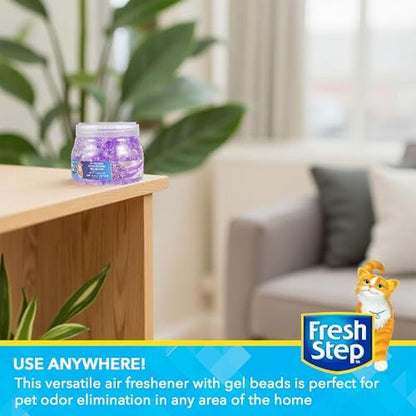 Fresh Step Litter Box Deodorizing Gel Beads, Lavender Scent, 12 Oz - Image 5
