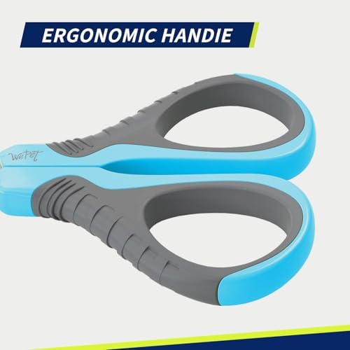 WePet Pet Nail Clippers U07.1, Professional Claw Trimmer, Bended Scissor Special for Cats, Kittens, Dogs, Puppies, Small Animals, Grey/Maya Blue - Image 4