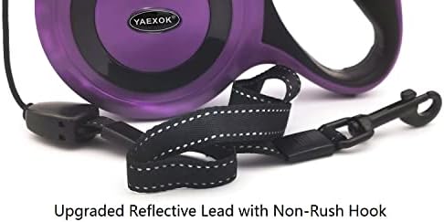 Heavy Duty Retractable Dog Leash 26ft,Pet Long Walking Leashes Leads for Small Medium Large Dogs Doggie Up to 110lbs (Purple) - Image 4