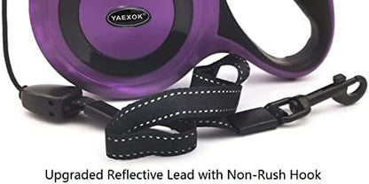 Heavy Duty Retractable Dog Leash 26ft,Pet Long Walking Leashes Leads for Small Medium Large Dogs Doggie Up to 110lbs (Purple) - Image 4