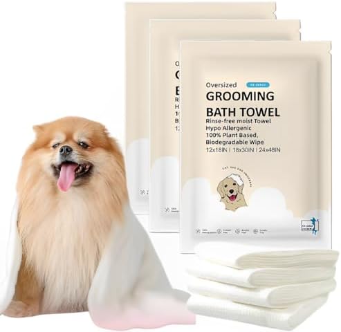 Toner Depot XL Pet Grooming Bath Wipes, Huge Rinse-Free Towels for Cleaning and Deodorizing Plant-Based Hypoallergenic Wipes for Dogs and Cats, 3 Pack (XL 18x30) - Image 3