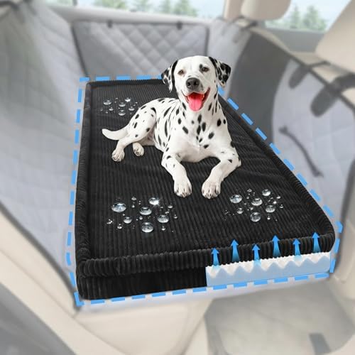 Loiion Dog Car Bed, Non-Slip Backseat Extender Pet Mat 50"x24.6"x2" by Loiion