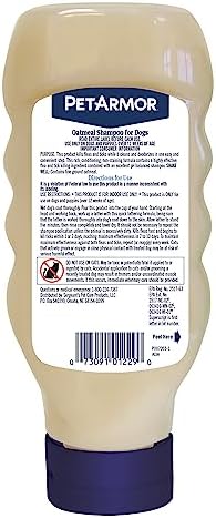 PetArmor Flea & Tick Protection Oatmeal Shampoo for Dogs, Hawaiian Ginger Scent, 18 oz (Pack of 2) - Image 2