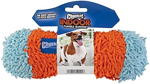Chuckit! Indoor Fetch Tumble Bumper Dog Toy (8.5 Inch), Orange and Blue by Chuckit