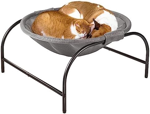JUNSPOW Cat Bed Large Free-Standing Detachable Pet Hammock Cat Sleep, Grey by JUNSPOW