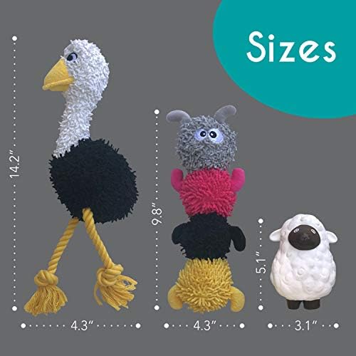 rocket & rex Puppy Chew Toys for Teething, Rope & Plush Set (3pk) - Image 5