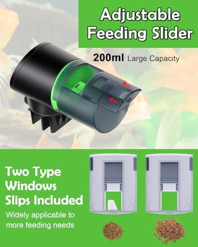 Automatic Fish Feeder for Aquarium Easy Setup & 4 Timers Black - Image 3