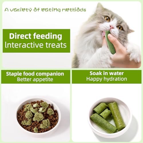 Cat Natural Grass Teething Sticks, Kitten Chew Stick for Hairball Removal - Image 4