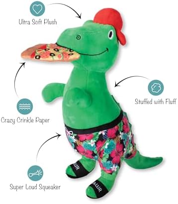 Fringe Studio Pizzasaurus REX Plush Dog Toy, Pet Shop Collection (314431) - Image 2