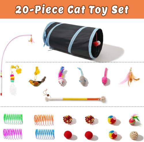 20 Pcs Interactive Cat Toys for Indoor Cats, Smart Rechargeable Kitten Toys - Image 4