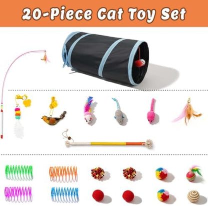 20 Pcs Interactive Cat Toys for Indoor Cats, Smart Rechargeable Kitten Toys - Image 4