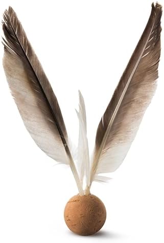 from The Field | Oscar De La Bird Cat Toy | Cork Ball & Dye-Free Feathers by FromTheField