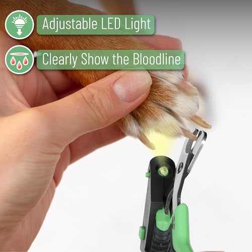 Mr. Pen- Cat Nail Clipper with Adjustable LED Light, Green Cat Nail Trimmer - Image 4