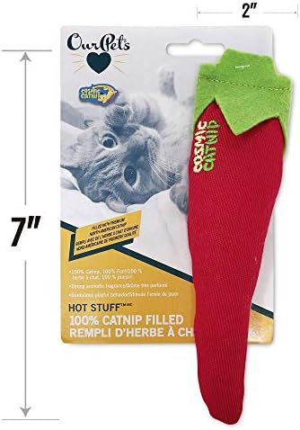 Cosmic OurPets Hot Stuff Interactive Catnip Toy, Chili - Image 4