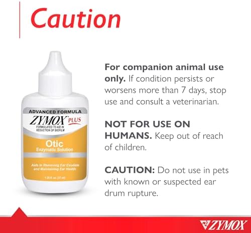 Zymox Advanced Formula Otic Plus Enzymatic Ear Solution for Dogs and Cats Without Hydrocortisone, 1.25oz - Image 5