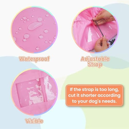 Nanaki Adjustable Shower Caps for Dogs Ears Dog Ear Covers for Bath, Shower Cap Reusable Waterproof Ear Covers for Dogs, Dog Ear Protection for Bath Dog Bath Ear Protection Bathing Grooming Swimming - Image 4