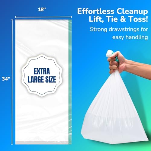 Pet N Pet Cat Litter Box Liners, 21 Count, Drawstring Bags Extra Large Fit - Image 4
