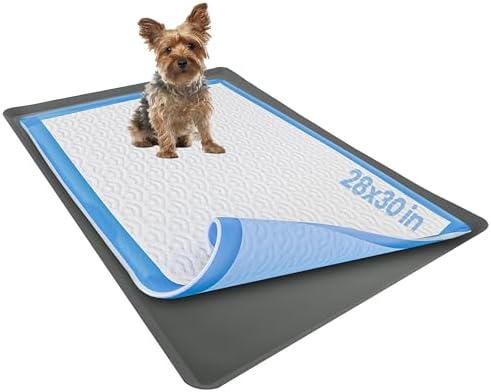Dog Pee Pad Holder - Fits Up to 28” x 30” Pee Pad - 1 Pack - Grey by Skywin