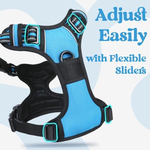 rabbitgoo Dog Harness Small Sized, Updated Easy On & Off with 3 Buckles - Image 4