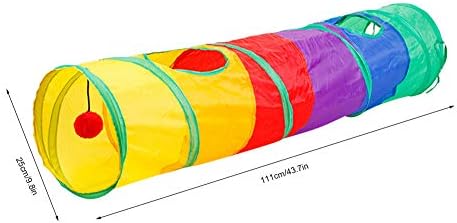 Cat Play Tunnel,Occupiedpet Collapsible Cube Tent with 4 Entry Points - Image 2