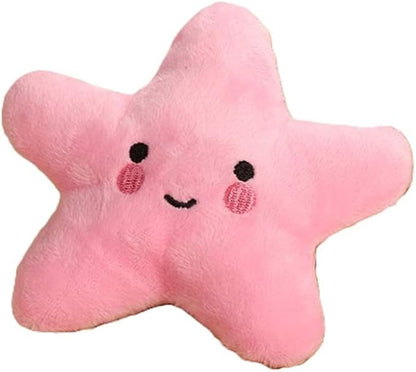 Pink Starfish Squeaky Dog Toy, Soft Plush Vocal Dog Plaything Pets Supplies Teddy Bichon, Squeaky Toys/Chew Toys for Medium Large Breed