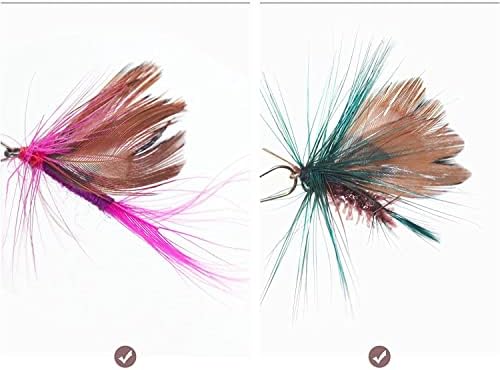 Cat Insect Feather Toys Replacement Cat Toy Wand Refills, 10 Pieces Mini Insect Cats Toy Feathers Refill, Interactive Cats Teaser Wand Attachments, with Bell - Image 2
