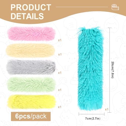 Cat Toys Pillows 6Pcs Catnip Kicker Toys for Cats Promotes Kitty Exercise - Image 2