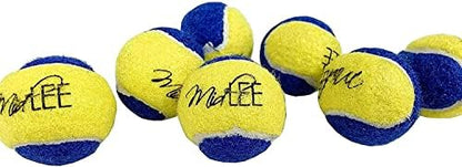 Midlee X-Small Dog Tennis Balls, 1.5", Blue/Yellow, Pack of 12 - Image 2