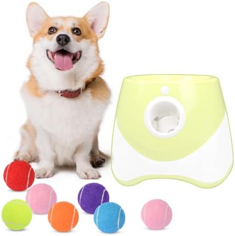 ZIYIZE Mini Tennis Balls, 6 Pack 2 inch Dog Tennis Balls, Easy Catching Pet Playing Ball for 2 inch Dog Ball Launcher Colour Mixture - Image 2