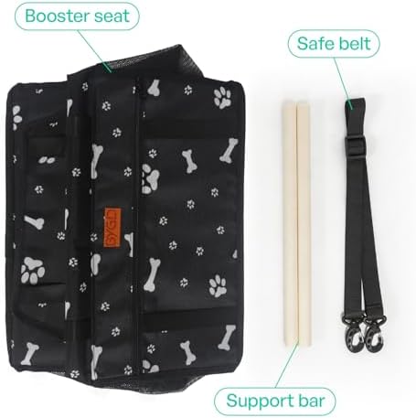 BYGD Pet Dog Booster Seat with Support Rod for Small and Medium Pets - Image 6