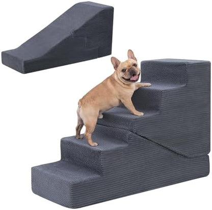 Dog Ramp for Bed Couch, 25.6" H Dog Stairs for Small Dogs by PrimePatio