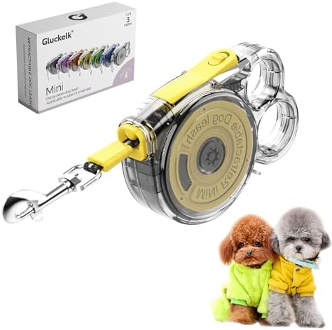 10 ft Retractable Dog Leash for Tiny & Small Dogs, Puppies, Cats by Allforthepets